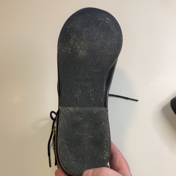 Style and Co. black faux leather combat boots - Picture 9 of 12